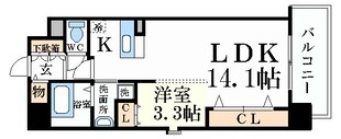 梅田駅 徒歩10分 7階の物件間取画像